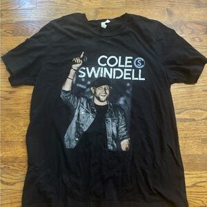Cole Swindell Won The Night Tour Tee  T-Shirt Size XL Black Top